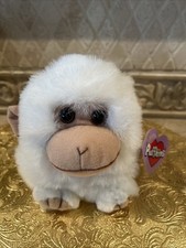NWT Puffkins Trixy White Monkey/Ape Plush Beanbag Style 6621 with Tag NWT 1997