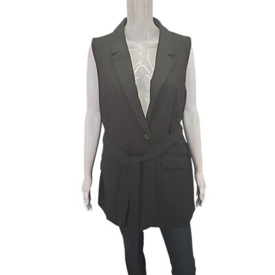 Kate and Mallory Dressy Work Office Business Vest X-Large Size Black Jacket