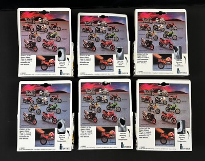 6) 1982 1/18 Super Bikes Suzuki RM, Kawasaki, Maico, Diecast