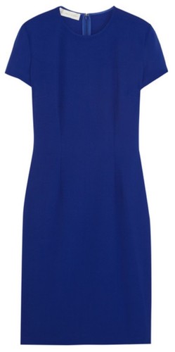 STELLA MCCARTNEY ANASTASIA STRETCH-CREPE DRESS DARK BLUE *UK 6 *US 2 *IT38 NWT - Picture 10 of 12