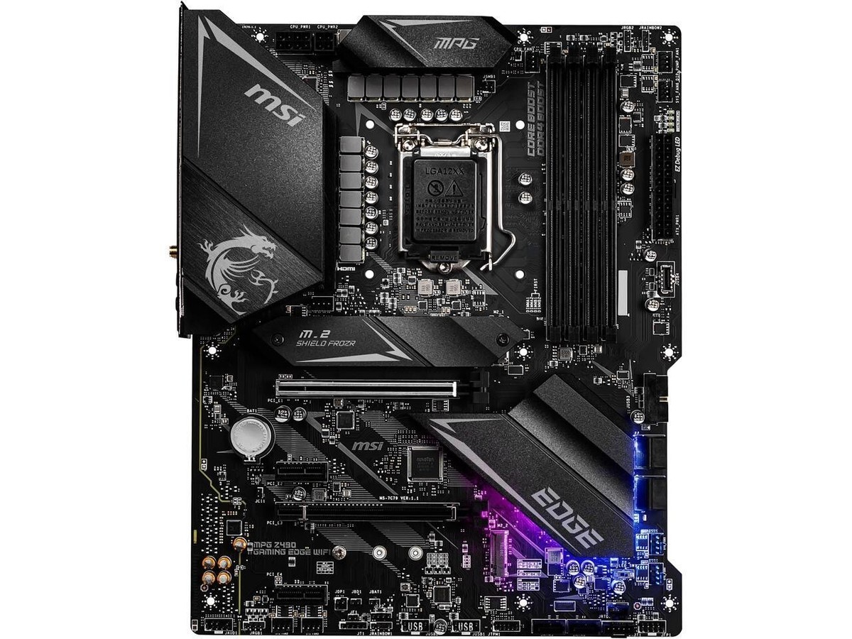 MSI MPG Z490 GAMING EDGE WIFI LGA 1200 Intel Z490 SATA 6Gb MSI MPG Z490 GAMING EDGE WIFI LGA 1200 Intel Z490 SATA 6Gb