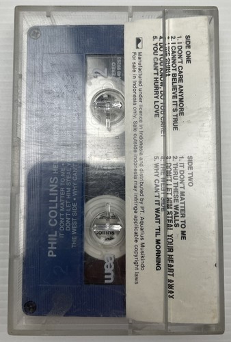 Phil Collins Hello I Must Be Going Music Cassette Tape W5102-8 wea Records 1982 - Picture 23 of 24