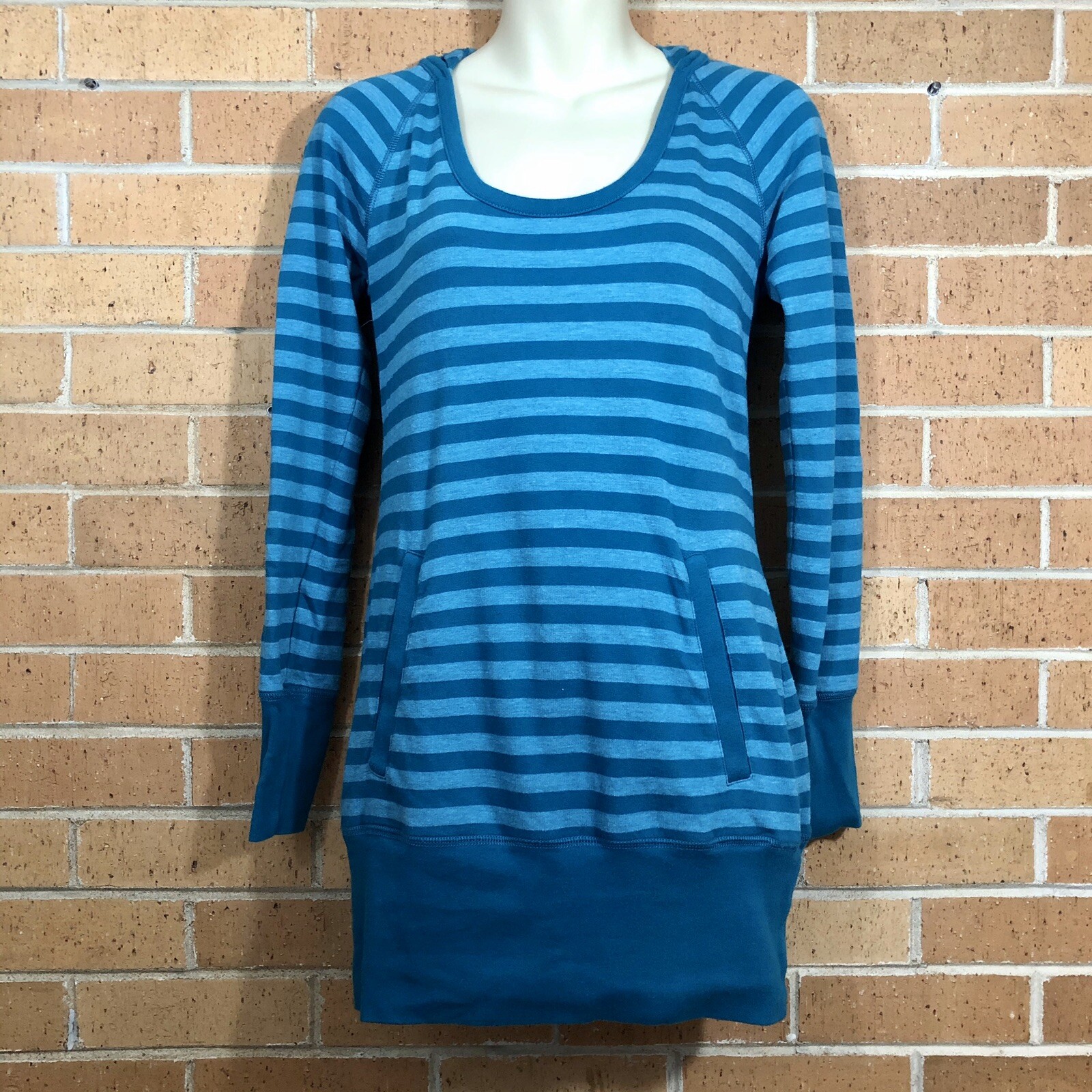 EXPRESS Size Extra Small Striped Long Sleeve Pull… - image 1