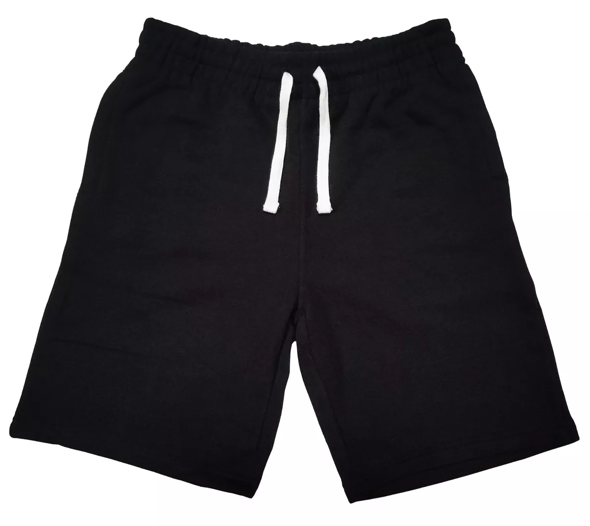 Men's Blank Classic Fit Casual Sweat Fleece Gym Jogger Workout shorts  sweatpants