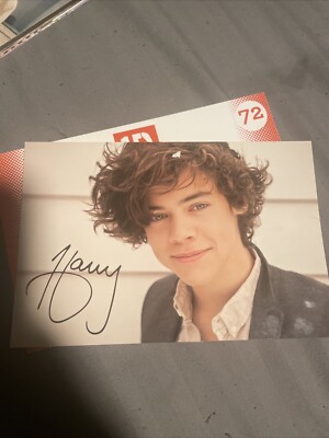 ONE DIRECTION 2012 Panini Global 4x6 Photocards / Photoprints - #72 Harry- 1D 