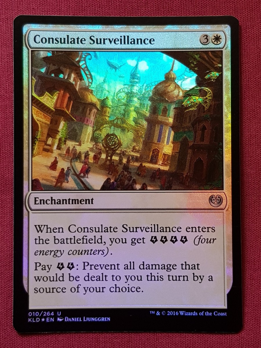 Magic The Gathering KALADESH FOIL CONSULATE SURVEILLANCE white card MTG |  eBay Australia