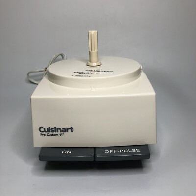 Cuisinart Pro Custom 11 DLC-8S Type 28 White 120V Food Processor Tested Working