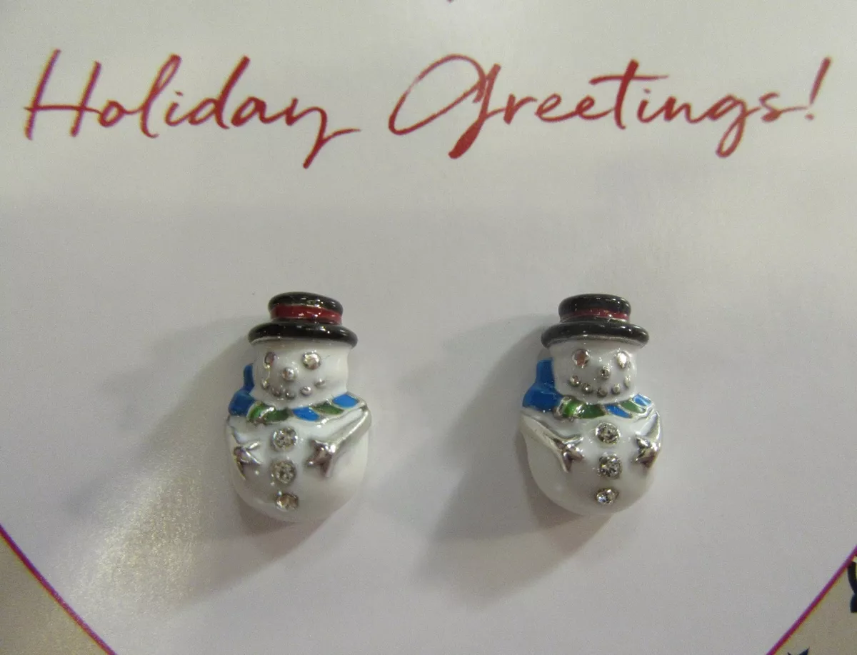 Brighton cheap snowman earrings