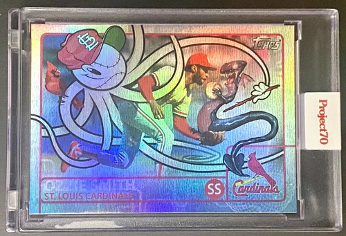 Topps PROJECT 70 #119 - 2009 Ozzie Smith by 'CRAOLA' Simkins *RAINBOW FOIL* /70