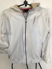 Cream Hoodie Stretch Mercedes Benz Sport Funky Embellished Germany Junior Girl M