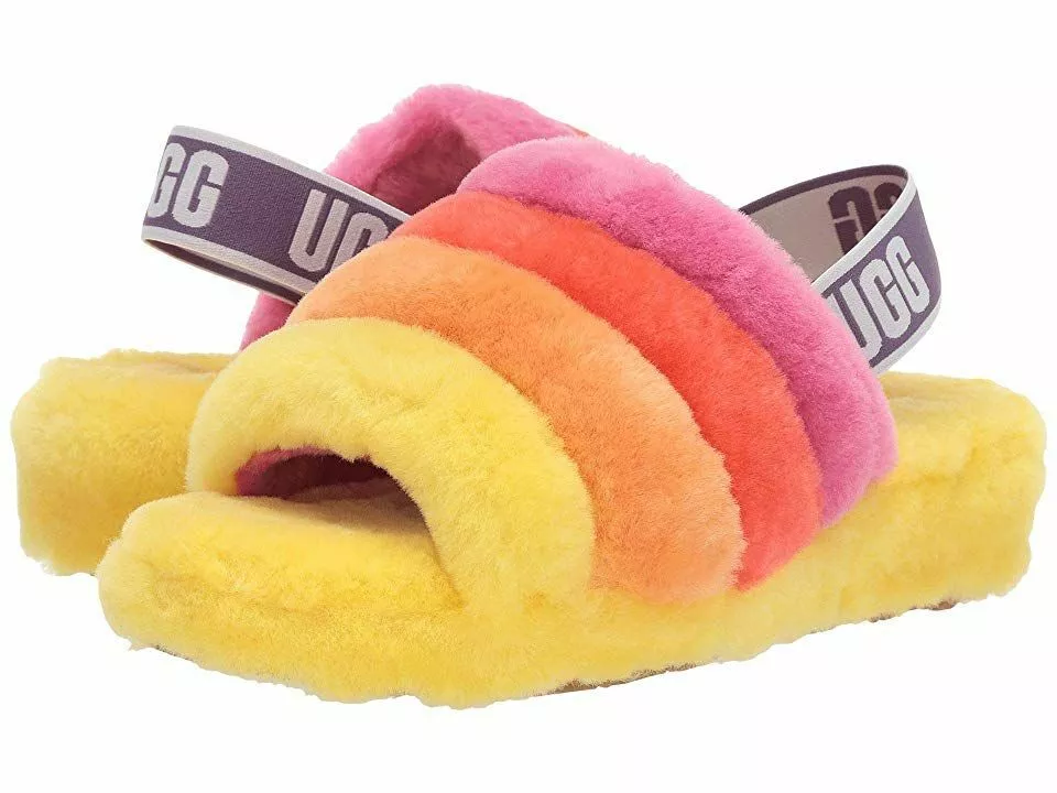 Rainbow ugg slides 2025
