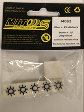 Mitoos M062 Dice  15 Stickers 5 x Sun 5 x Rain Ice