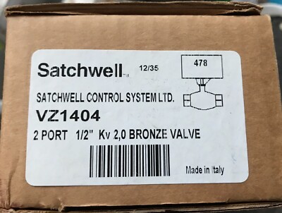 Satchwell Schneider VZ 1404 2 Port 1/2'' Ventil Bronze #1226