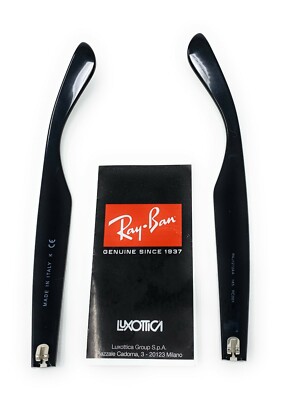 Authentic RAYBAN Temple Arm Replacements RB2132 New Wayfarer 145mm Black  1pr | eBay