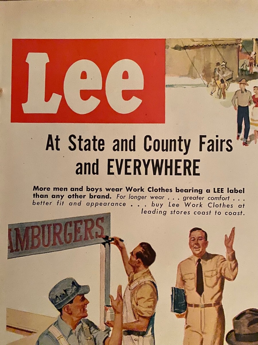 1930's～1940's Lee ADVERTISING SIGN 看板 1930's～1940's Lee ADVERTISING SIGN 看板 - メルカリ