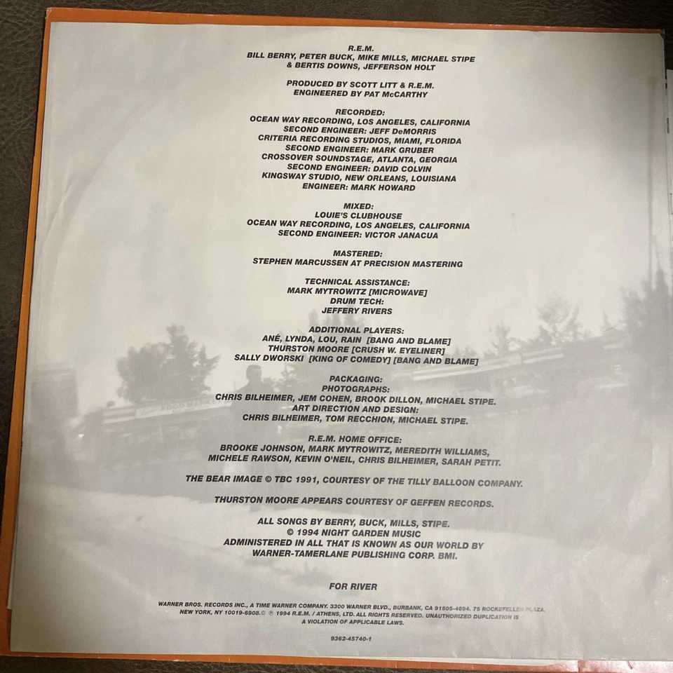 vinyle R-E-M monster pressage original 9362-45740-1 - Photo 4/4