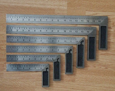 Set Try Square Woodwork Carpenter 8" 12" 14" INCH / NEW SINGLE