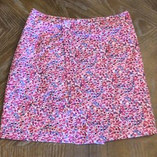 Charter Club Red Floral Wrap Skirt Size 8