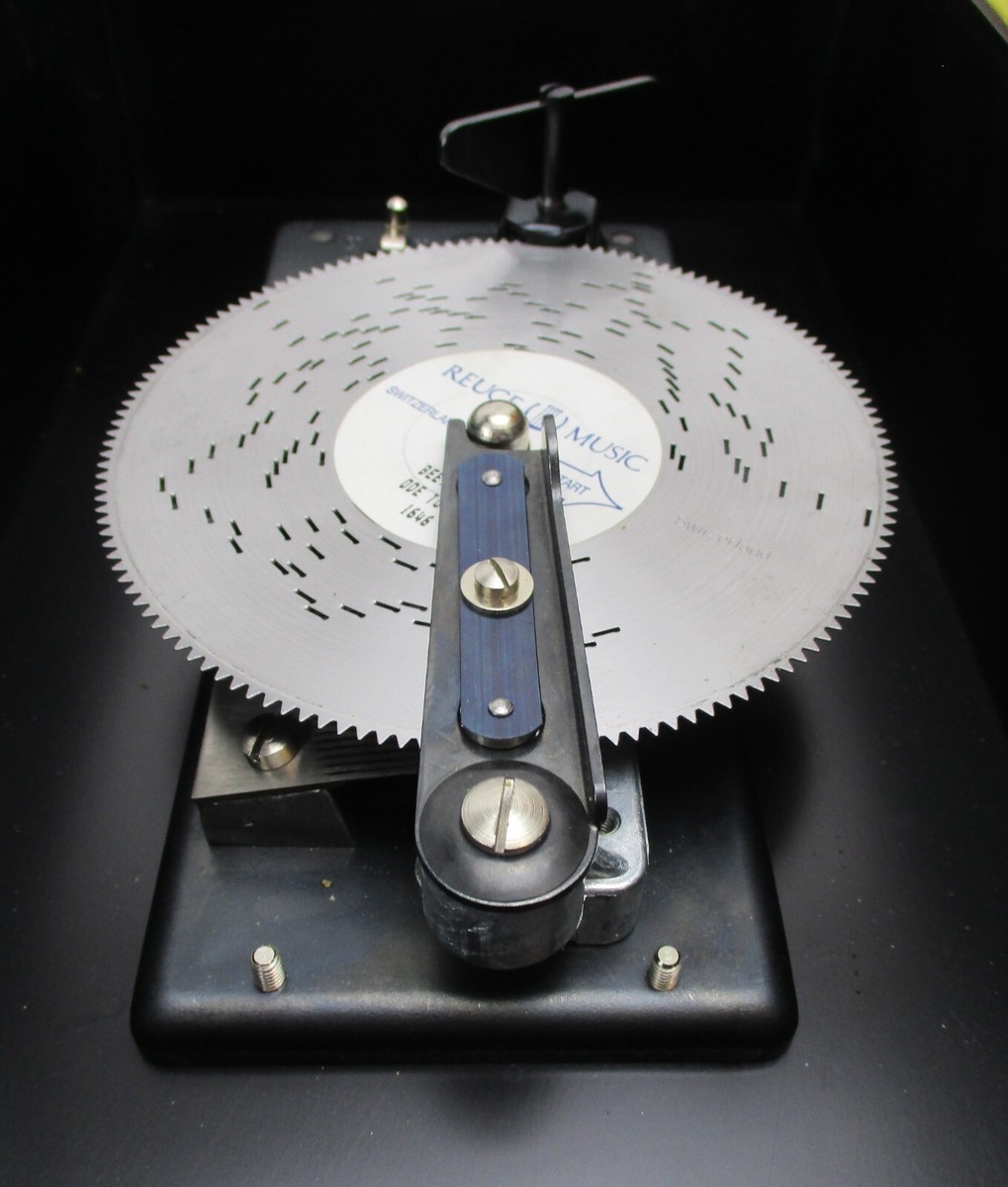 Reuge Music Disc Music Box With Set Of Six Discs Hand Made