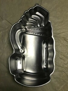Wilton 1987 Set of Golf Club and Bag Cake Pan 15 x 8 x 2 Vintage