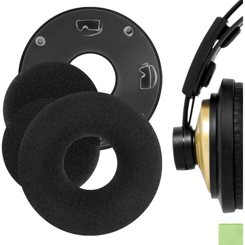 Geekria Replacement Ear Pads for AKG K121, K141 MK II Headphones (Black