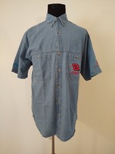 DALE JR  8 NASCAR WINNER CIRCLE MEN SHORT SLEEVE DENIM SHIRT - SIZE XL