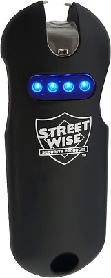 SMART Stun Gun with Flashlight, 24,000,000 Volts w/ Battery Level Lights BLACK