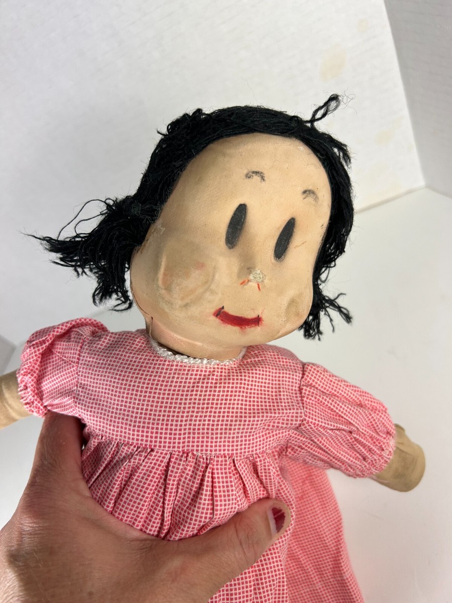 Vintage Little Lulu Doll Rag Cloth Doll Marge Georgene | eBay