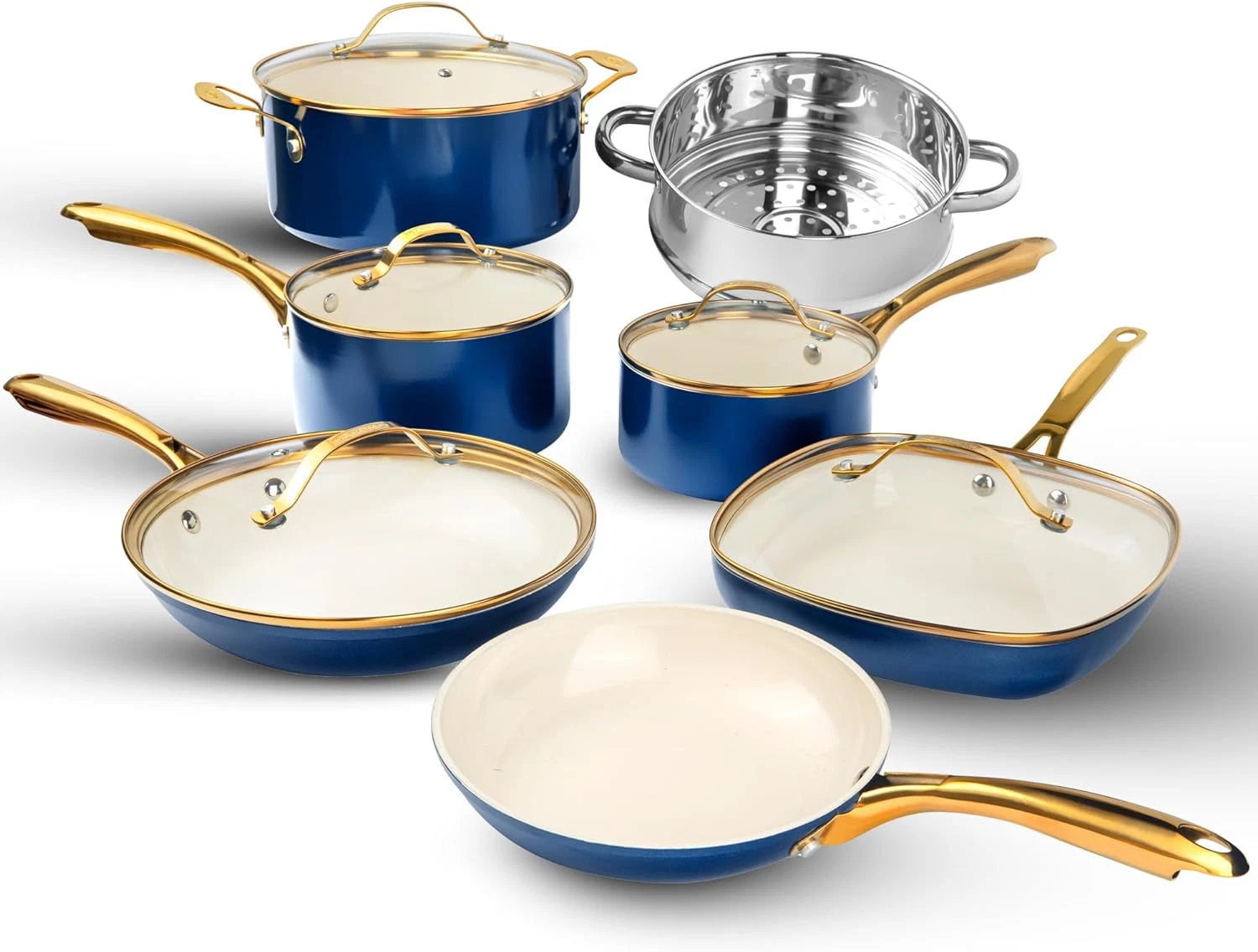 12 Pc Ceramic Pots and Pans Set Non Stick, Kitchen Cookware Sets, Pot and Pan Se
Opens in a new wind