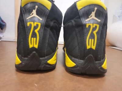 Nike Air Jordan 14 XIV Retro Thunder 487471-070 Yellow Black
