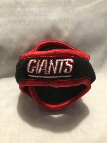 NFL Black Ear Warmers NEW YORK GIANTS * ADULT ONE SIZE 180 3 LAYERS REEBOK - Picture 5 of 5