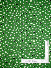 Farm Cow Sheep Animals Toss Green Cotton Fabric Windham Lancaster By The Yard