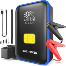 Jump Starter with Air Compressor,3000A Portable Car Jumper 160PSI Tire Inflator,