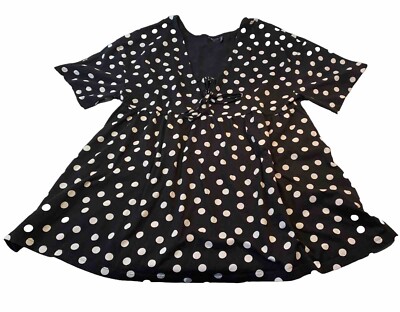 asos black and white polka dot dress ASOS white and black polka dot dress – The Frockery main image 1