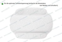 Baveno Weiss Nackenpolster Sicherheitseinlage 32 X 22 Cm - Pvc Schaum.