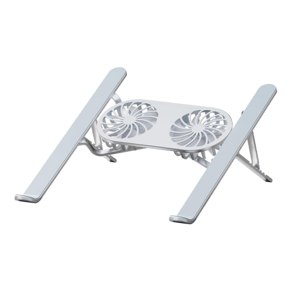Aluminum Laptop Stand with Cooling Fans Foldable Portable Notebook Holder  