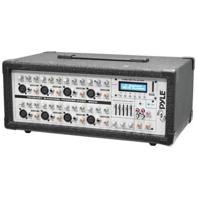 New PMX840BT 8-Channel 800W Bluetooth Mixer USB/SD Read Wireless Music Streaming