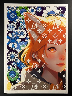 DEATH NYC 45x32cm Ltd Ed Signed Graffiti Pop Art Print 