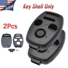Xukey 2x Key Replacement Kit Repair For Honda Accord CR-V Remote Case Fob Shell