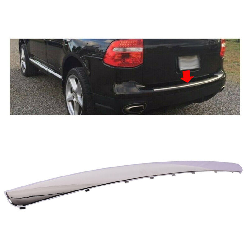 Rear Bumper Trim Plate Chome For 2008 2009 2010 Porsche Cayenne 3.6L