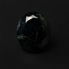 13.1Ct Natural Black Tourmaline From Madagascar Mines Emerald Cut Loose Gemstone