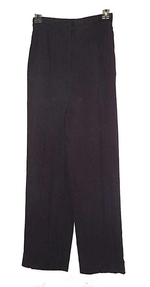 3-PC Suit: Jacket Pants & Skirt, Talbots, Pure-Silk Purple  4 - Image 4 of 4