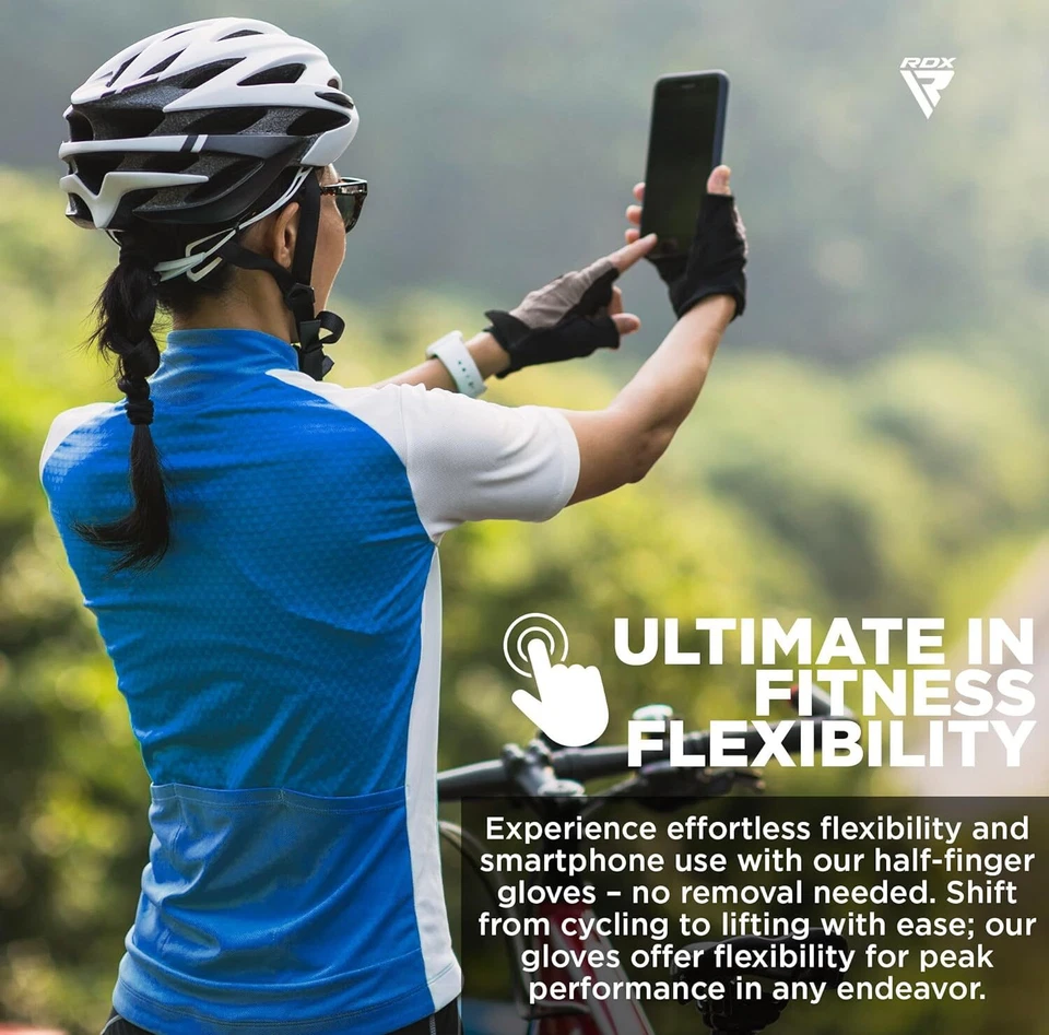 Weight Lifting Gym Gloves by RDX Anti Slip Padded Workout Gloves for Men Women - Image 4 of 4