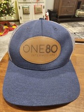 One 80 Intermediaries Leather Patch Hat Cap Snapback Trucker   
