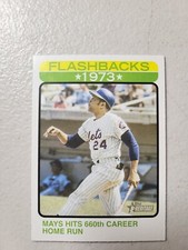 2022 Topps Heritage #BF-6 Willie Mays Baseball Flashbacks NM Free Shipping