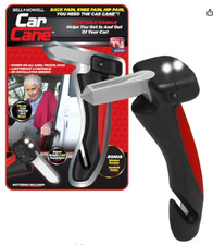 Car Cane Portable Handle Door Grab Assist Flashlight Glass Breaker Belt Cutter