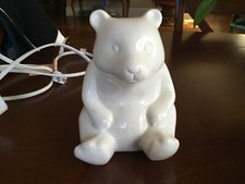 Pillowfort White Polar Bear Nursery Decor Night Light Ceramic Table Lamp Target