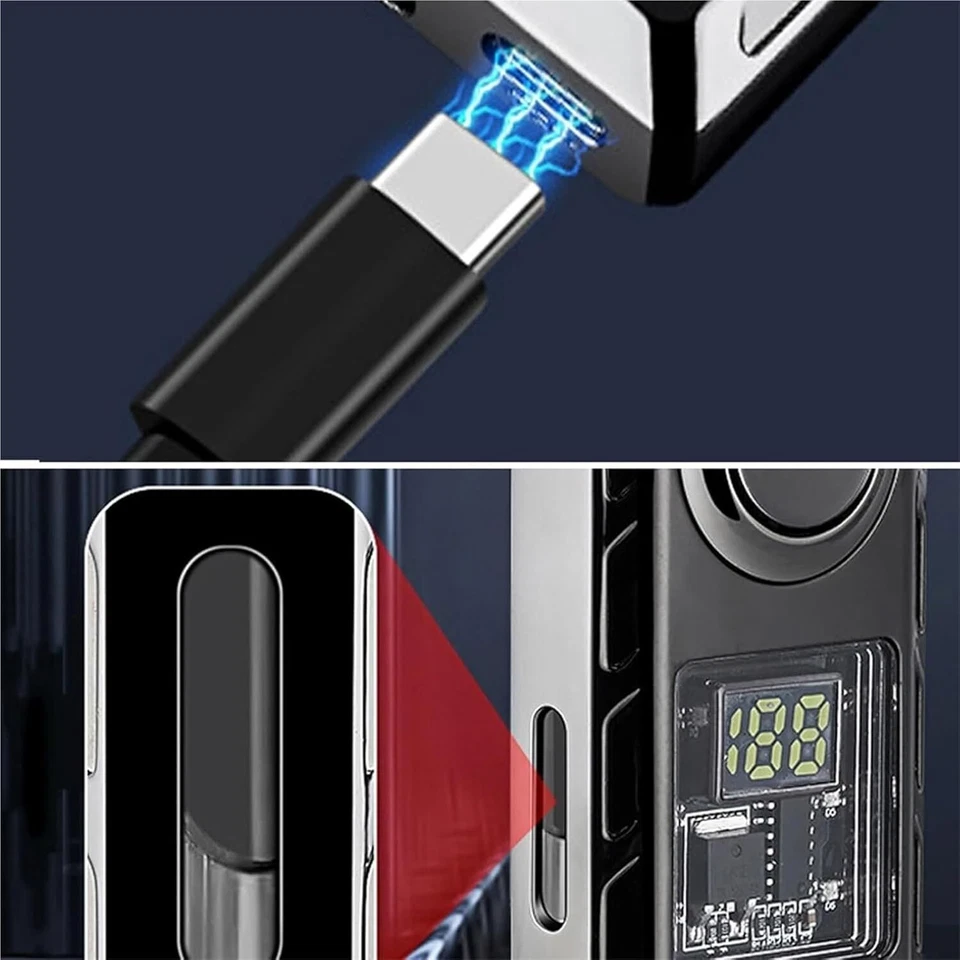 Intelligence Dual Flame Lighter with Colored Light Jet & Soft Flame Lighter - Image 3 of 4