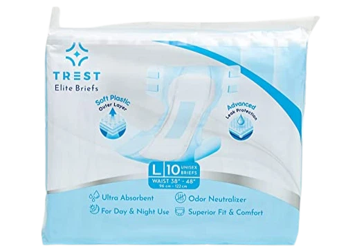 Trest Elite adult diaper nappy (Bag of 10) - Blue