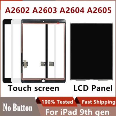 For iPad 9th 10.2" 2021 A2602 A2603 Touch Screen & LCD Digitizer Replacement Lot
